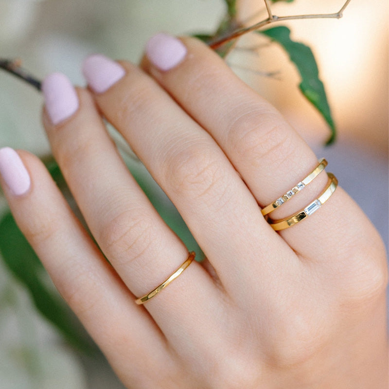 Hammered Band Ring