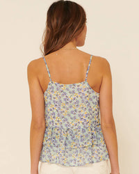 Floral Peplum Tank