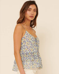 Floral Peplum Tank