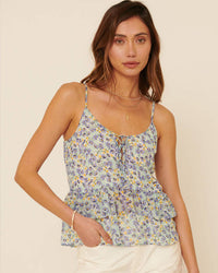 Floral Peplum Tank