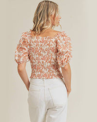 Smocked Swiss Dot Top