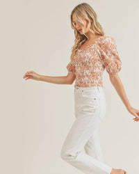Smocked Swiss Dot Top