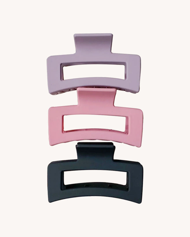 Large Matte Claw Clip - Multi