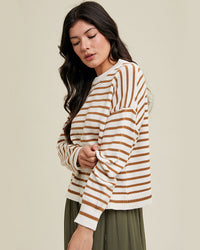 Brown Striped Sweater