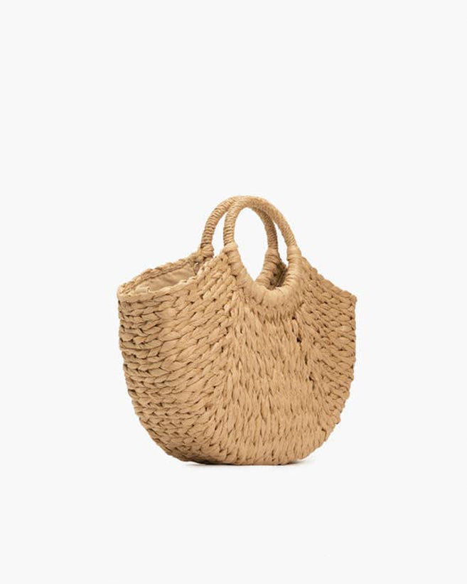 Half Moon Staw Tote Bag