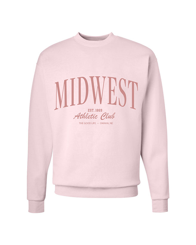 Midwest Athletic Club Crewneck - Blush