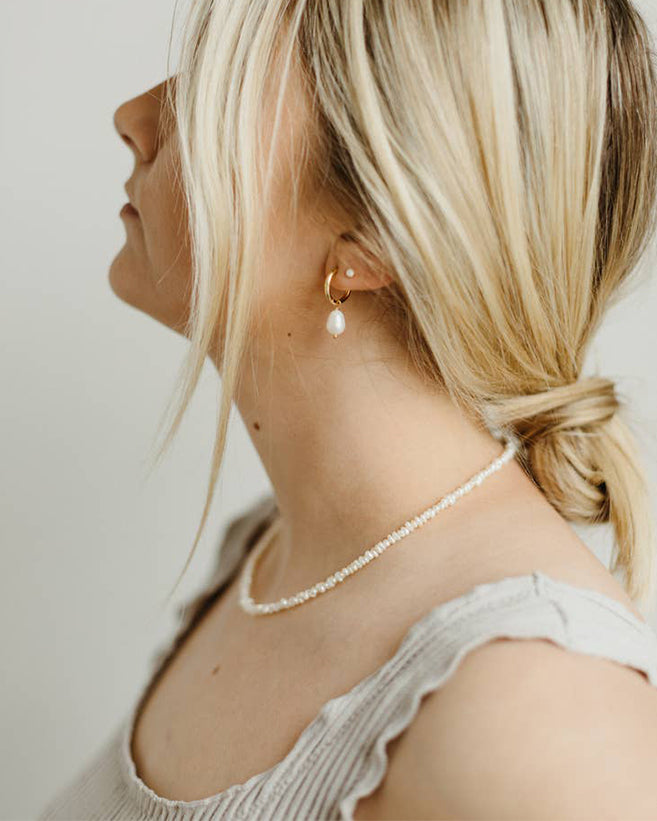 Cora Pearl Huggie Earrings