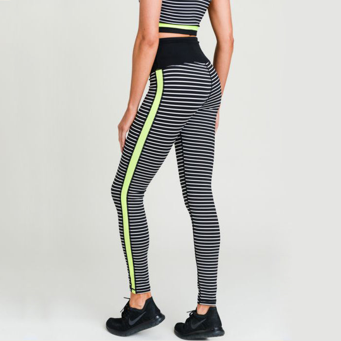 Neon 2024 stripe leggings