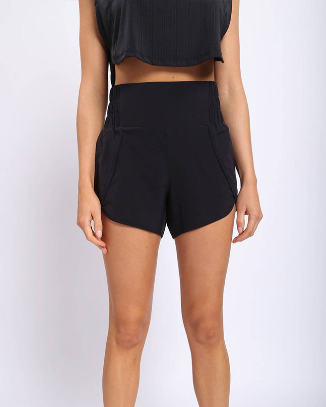 Highwaist Workout Shorts - Black